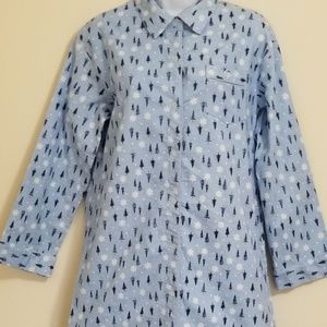 Stay warm! T Hilfiger flannel nightgown size S